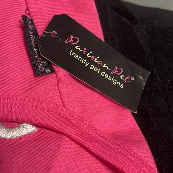 BNWT PARISIAN PET PINK BARKING DIVA COTTON OVER THE HEAD DOGGY TANK TOP … - Picture 4 of 9
